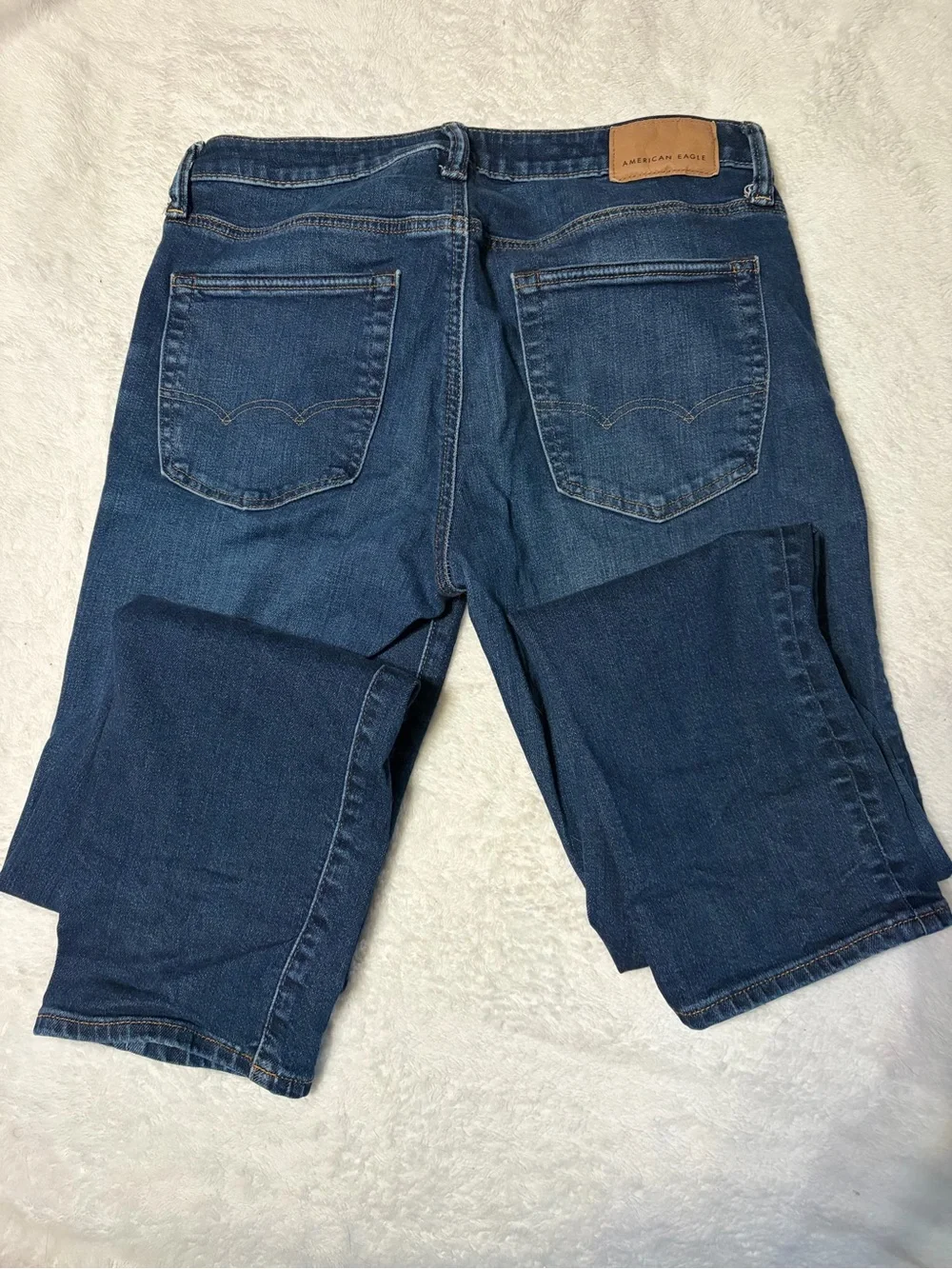 American Eagle Outfitters Men's 30x32 Blue Straight-Leg Jeans